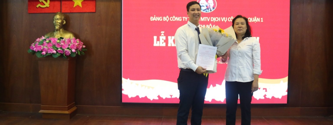 Lễ kết nạp Đảng viên chi bộ 6